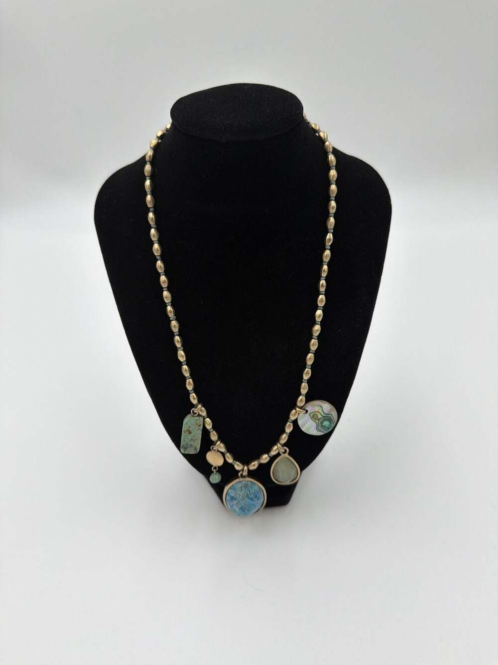 Kenneth Cole Gold-Tone Multi-Charm Statement Necklace